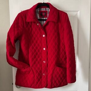 Gallery Women's Vibrant Red Quilted Puffer Jacket Large